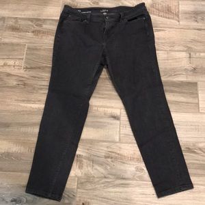 Cute gray skinny jeans from LOFT